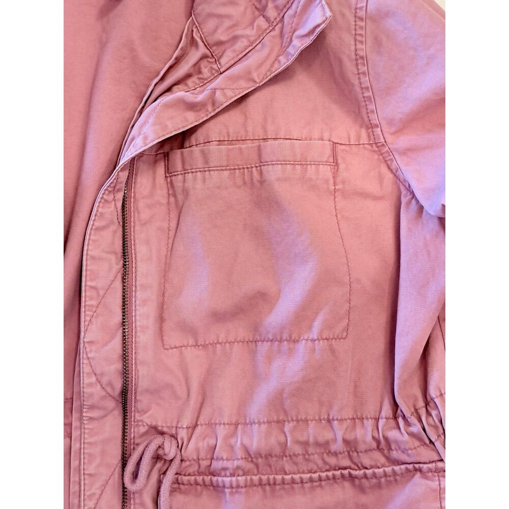 Old Navy Dusty Rose Pink Lightweight Drawstring-Waist Utility Safari Jacket XL - Picture 7 of 10